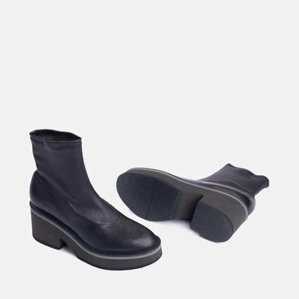 Women ALBANE Stretch Black Clergerie Ankle Boots