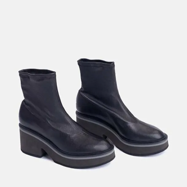 Women ALBANE Stretch Black Clergerie Ankle Boots
