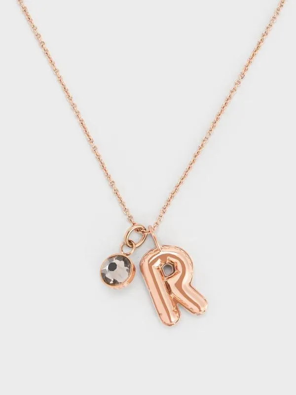Women Alphabet 039R039 Charm 8211 Rose Gold CHARLES and KEITH Charms
