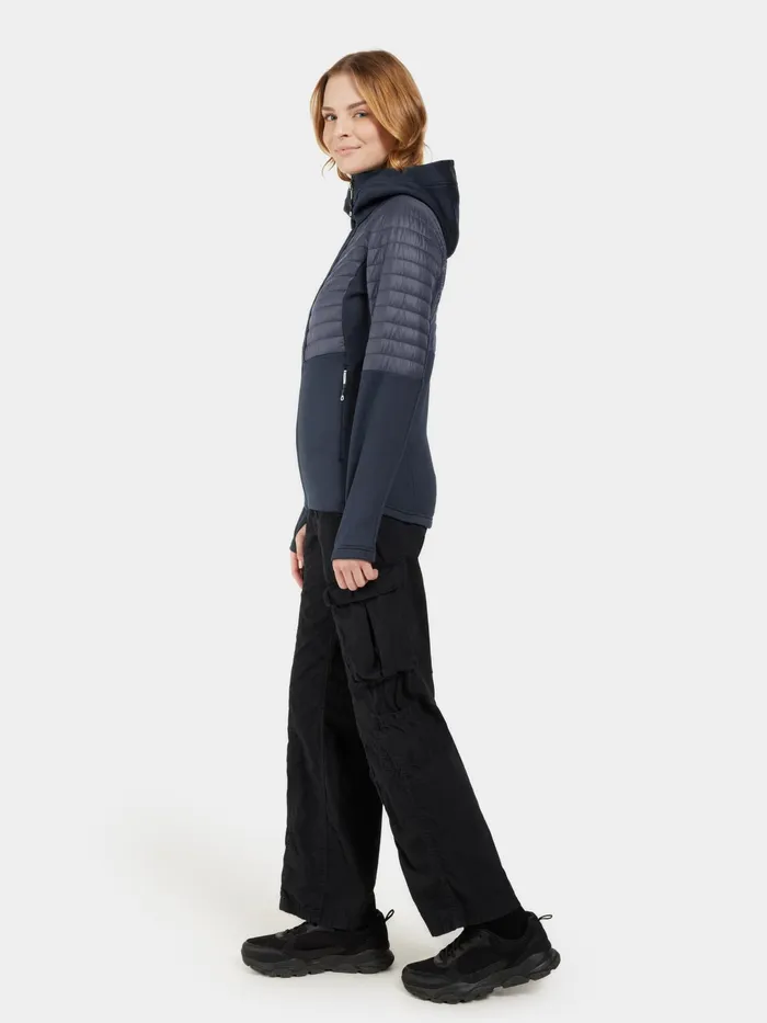 Women Annema FullZip Dark Night Blue Didriksons Outdoor Jackets