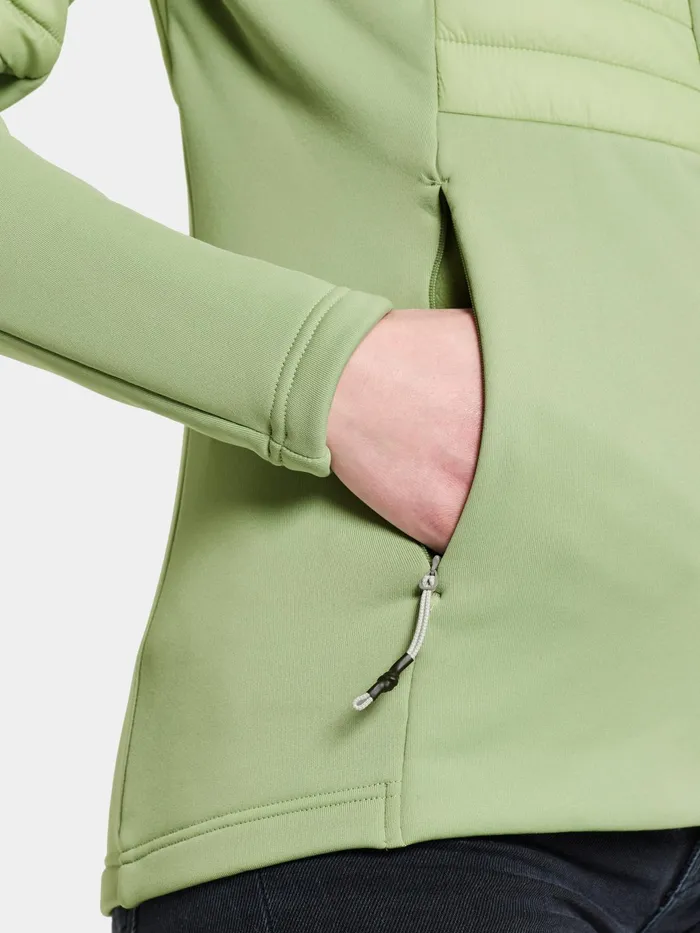 Women Annema FullZip Soft Green Didriksons Outdoor Jackets