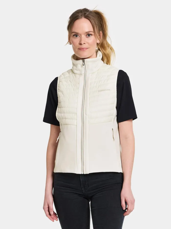 Women Annema Vest Shell White Didriksons Vests