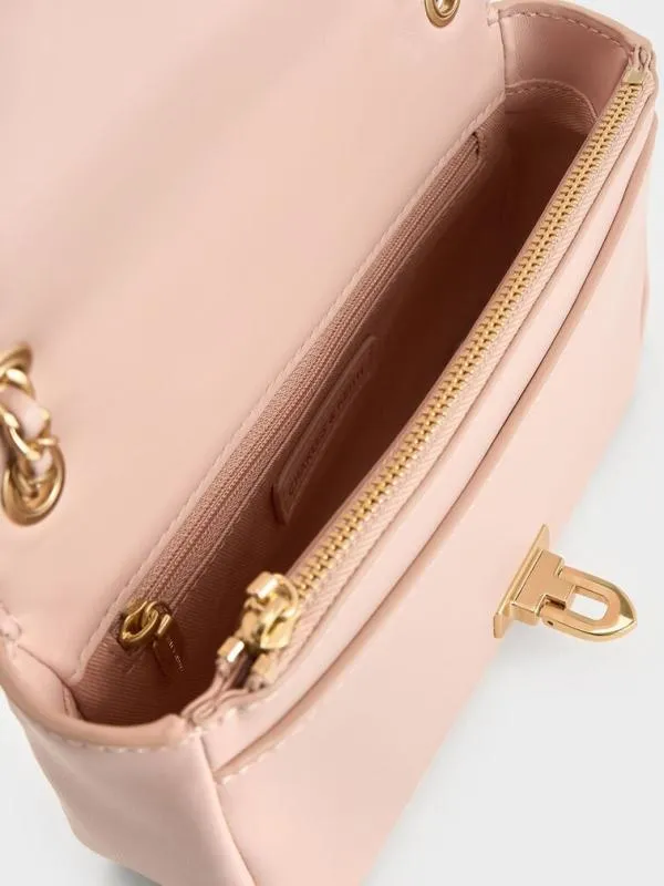 Women Arwen DiamondQuilt Shoulder Bag 8211 Light Pink CHARLES and KEITH Shoulder Bags Women Arwen DiamondQuilt Shoulder Bag 8211 Light Pink CHARLES and KEITH Shoulder Bags