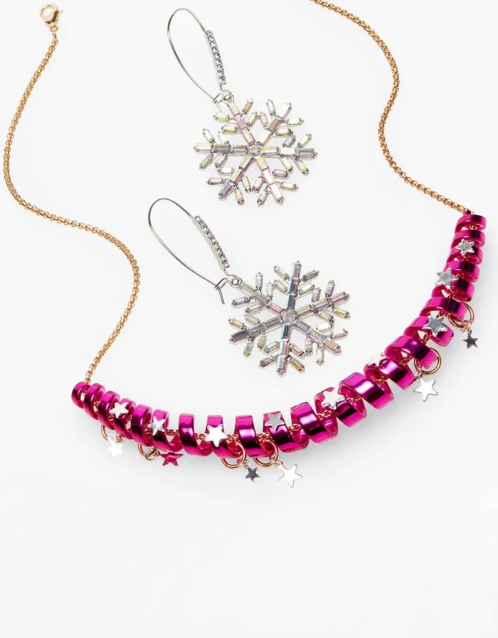 Women BETSEYS HOLIDAY COIL NECKLACE PINK Pink Betsey Johnson Women BETSEYS HOLIDAY COIL NECKLACE PINK Pink Betsey Johnson