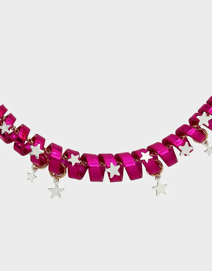 Women BETSEYS HOLIDAY COIL NECKLACE PINK Pink Betsey Johnson Women BETSEYS HOLIDAY COIL NECKLACE PINK Pink Betsey Johnson
