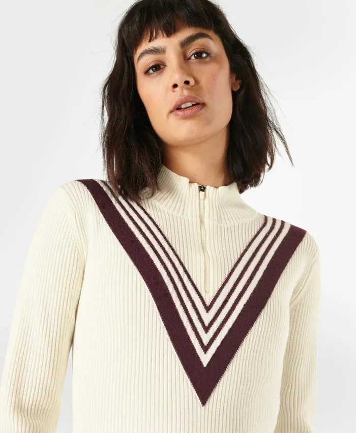 Women Betty Merino Midlayer Vanilla White Sweaty Betty Knitwear
