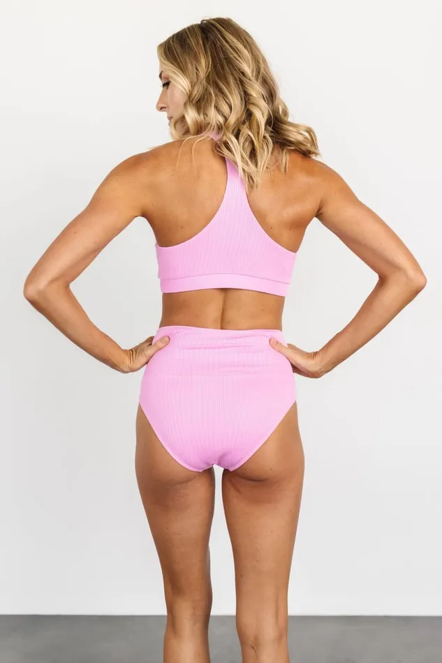 Women Bikini Baltic Born Del Mar Ribbed Bikini Bottom Pink Women Bikini Baltic Born Del Mar Ribbed Bikini Bottom Pink