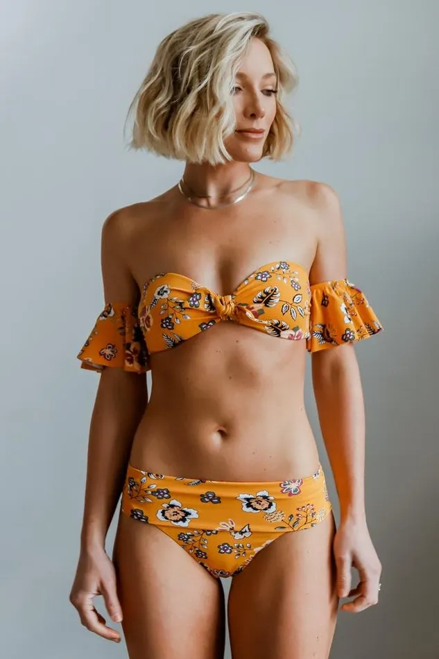 Women Bikini Baltic Born Miami Bikini Top Yellow Floral Women Bikini Baltic Born Miami Bikini Top Yellow Floral