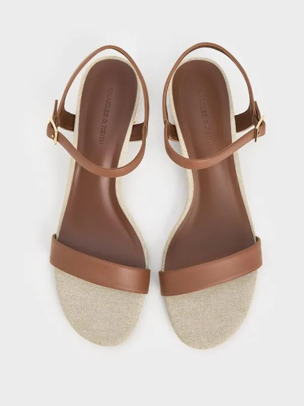 Women Block Heel AnkleStrap Sandals 8211 Multi CHARLES and KEITH Heels