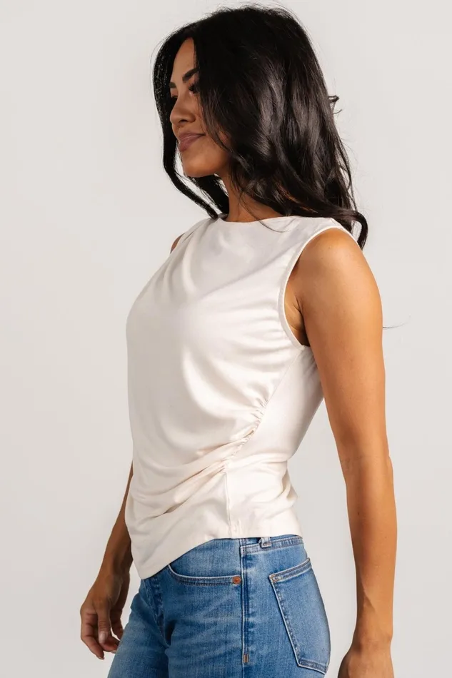Women Blouses Shirts Baltic Born Jia Ruched Tank Top Beige Women Blouses Shirts Baltic Born Jia Ruched Tank Top Beige