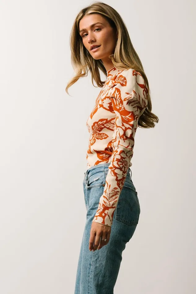 Women Blouses Shirts Baltic Born Sebastian Sweater Rust Multi Women Blouses Shirts Baltic Born Sebastian Sweater Rust Multi