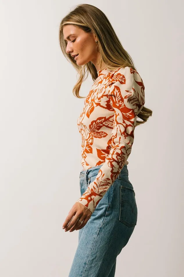 Women Blouses Shirts Baltic Born Sebastian Sweater Rust Multi Women Blouses Shirts Baltic Born Sebastian Sweater Rust Multi