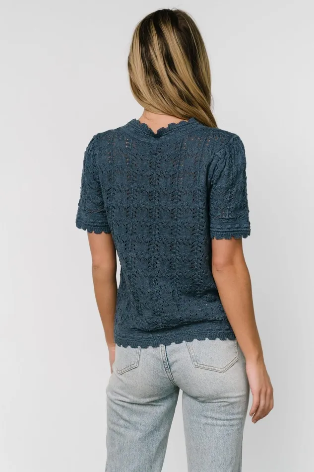 Women Blouses Shirts Baltic Born Serenity Knit Sweater Top Slate Women Blouses Shirts Baltic Born Serenity Knit Sweater Top Slate