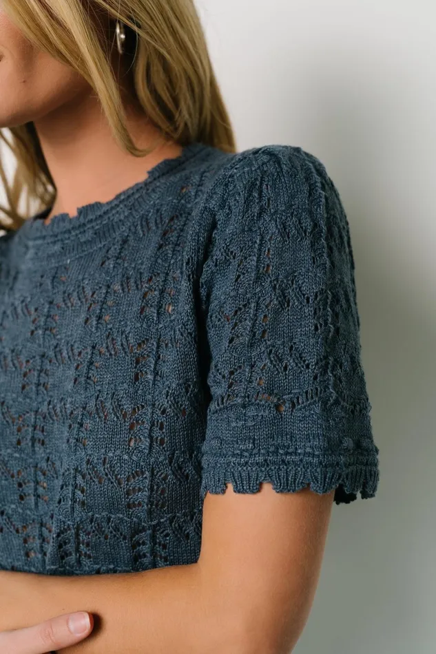 Women Blouses Shirts Baltic Born Serenity Knit Sweater Top Slate Women Blouses Shirts Baltic Born Serenity Knit Sweater Top Slate