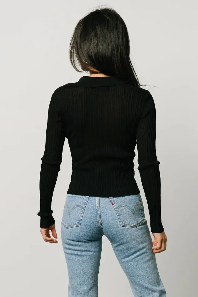 Women Blouses Shirts Baltic Born Zia Knit Top Black Women Blouses Shirts Baltic Born Zia Knit Top Black