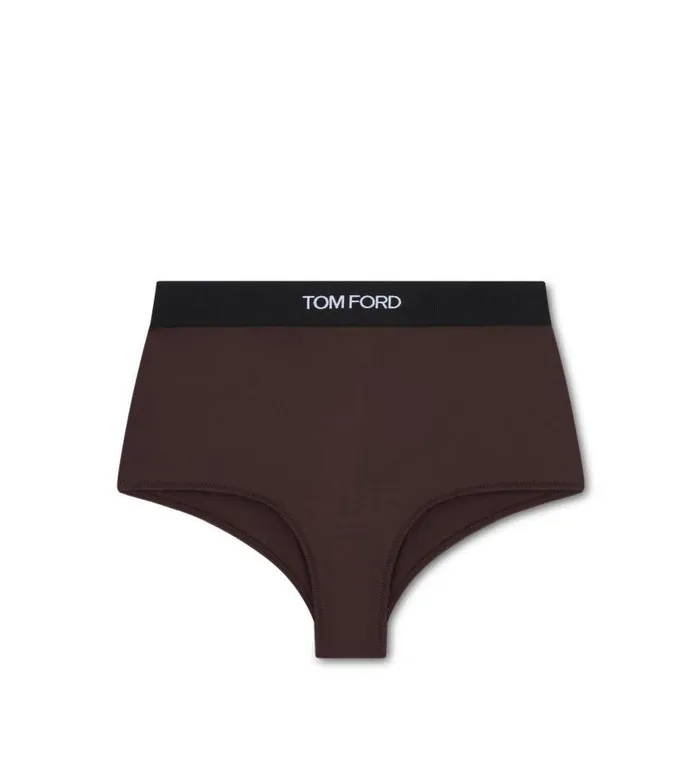 Women Bottoms Tom Ford Modal Signature Briefs Dark Chocolate