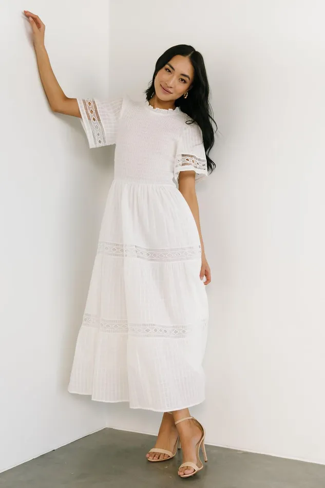 Women Bridal Baltic Born Loveland Geo Lace Maxi Dress Off White Women Bridal Baltic Born Loveland Geo Lace Maxi Dress Off White