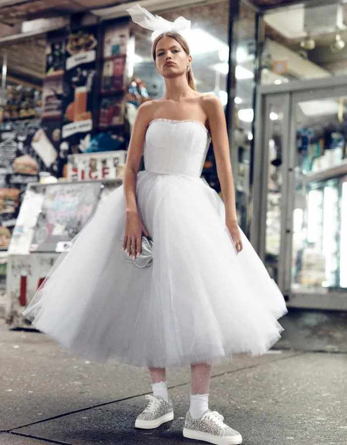 Women BRIDE VIBES TULLE DRESS WHITE Betsey Johnson