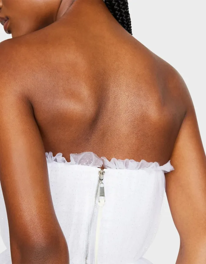 Women BRIDE VIBES TULLE DRESS WHITE Betsey Johnson