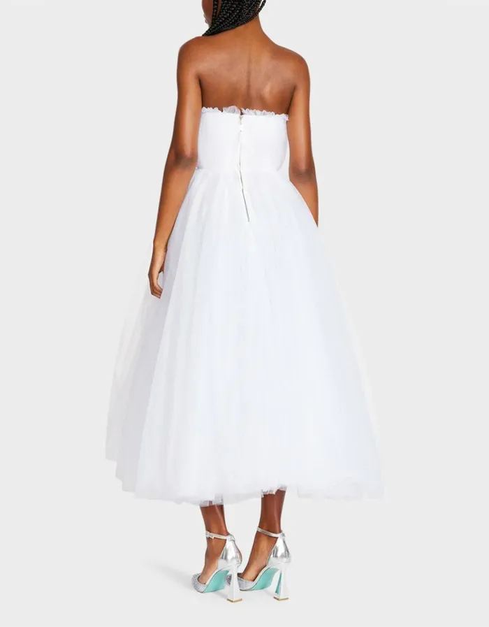 Women BRIDE VIBES TULLE DRESS WHITE Betsey Johnson