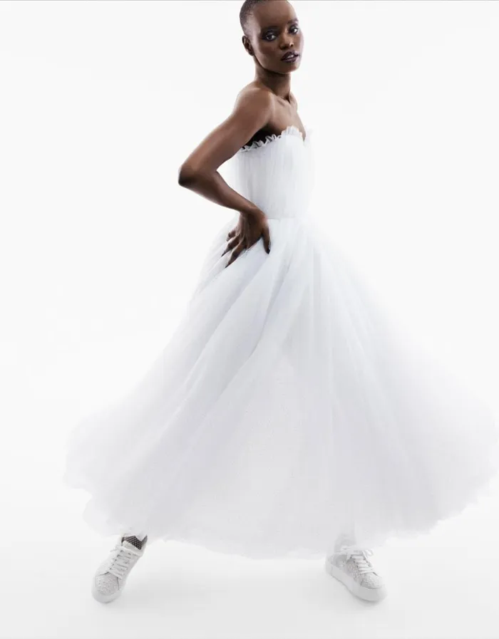 Women BRIDE VIBES TULLE DRESS WHITE Betsey Johnson