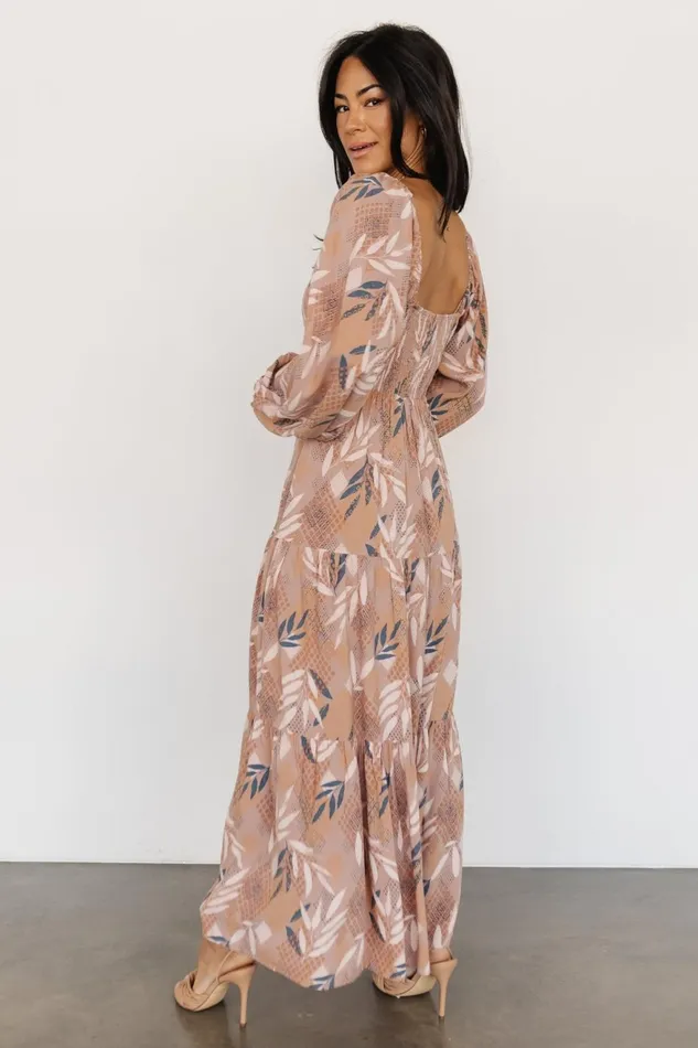 Women Bump Friendly Baltic Born Barbara Maxi Dress Dusty Mauve Print Women Bump Friendly Baltic Born Barbara Maxi Dress Dusty Mauve Print