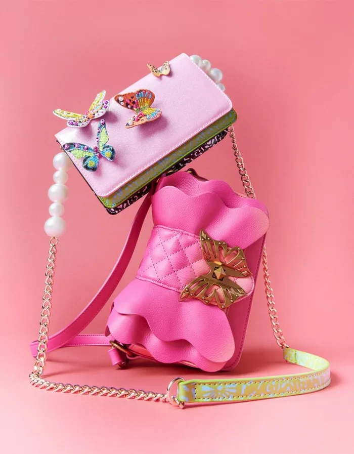 Women BUTTERFLY CROSSBODY PINK MULTI Betsey Johnson Women BUTTERFLY CROSSBODY PINK MULTI Betsey Johnson