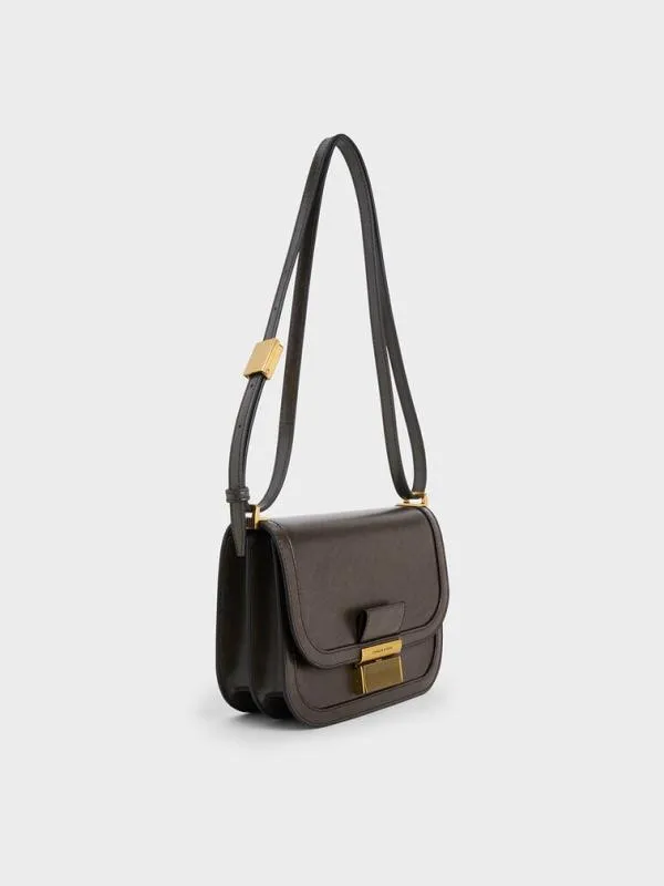 Women Charlot Bag 8211 Dark Moss CHARLES and KEITH Crossbody Bags