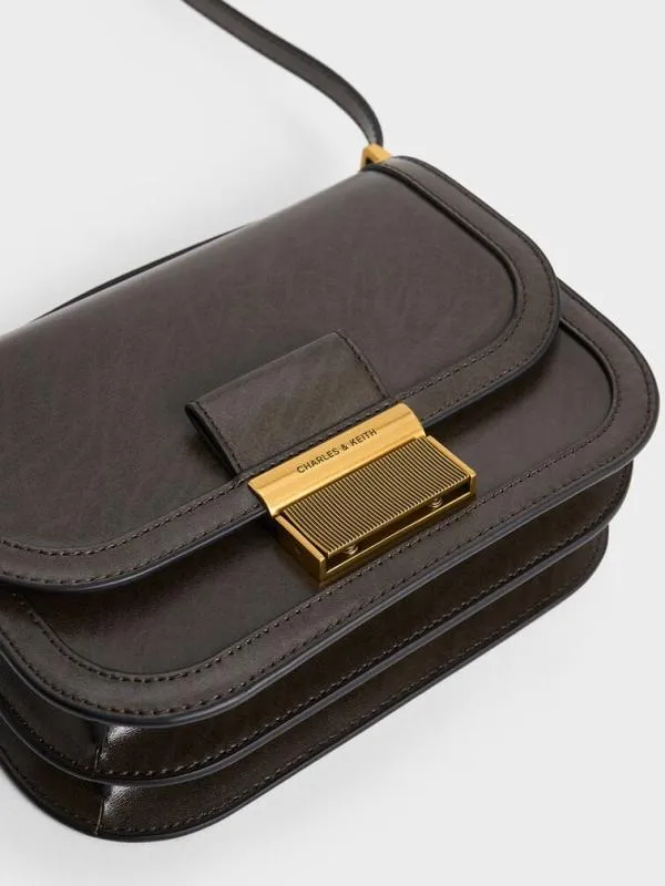 Women Charlot Bag 8211 Dark Moss CHARLES and KEITH Crossbody Bags