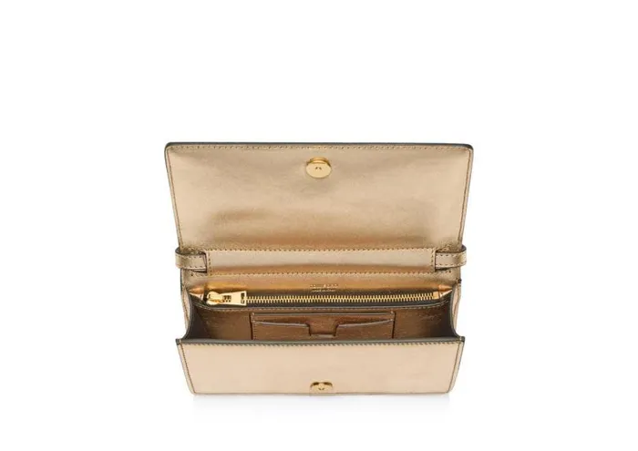 Women Clutches Tom Ford Textured Laminated Leather Tf Mini Bag Gold Women Clutches Tom Ford Textured Laminated Leather Tf Mini Bag Gold