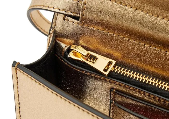Women Clutches Tom Ford Textured Laminated Leather Tf Mini Bag Gold Women Clutches Tom Ford Textured Laminated Leather Tf Mini Bag Gold