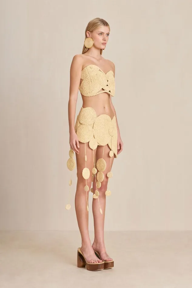 Women Cult Gaia Bottoms ANYA SKIRT 8211 NATURAL Women Cult Gaia Bottoms ANYA SKIRT 8211 NATURAL