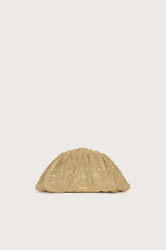 Women Cult Gaia Clutches JAALA MINI RHINESTONE CLUTCH 8211 LIGHT GOLD