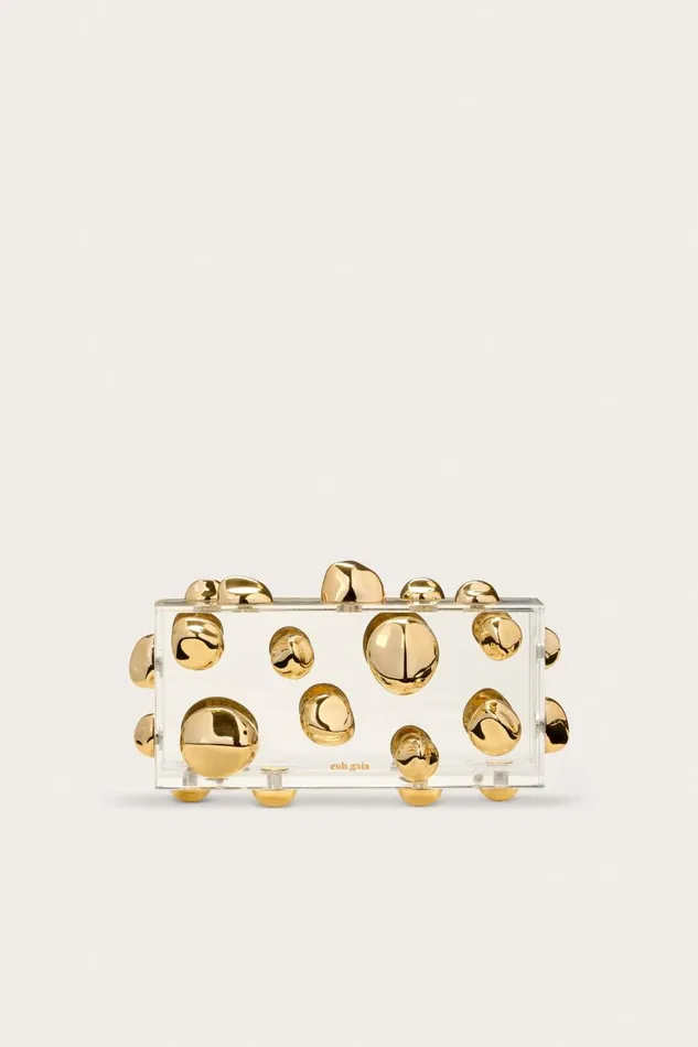 Women Cult Gaia Clutches ORBS CLUTCH 8211 SHINY BRASS