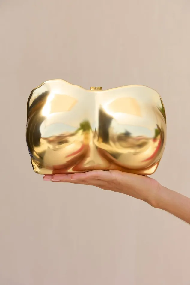 Women Cult Gaia Clutches REINA CLUTCH 8211 BRUSHED BRASS