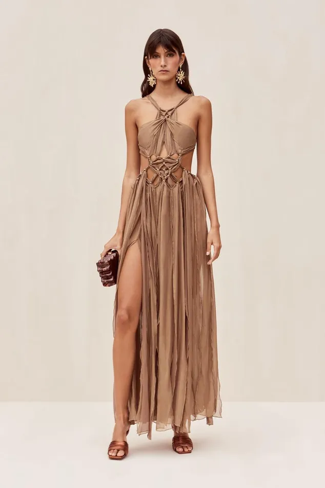 Women Cult Gaia Dresses ALEXA GOWN 8211 GOLD Women Cult Gaia Dresses ALEXA GOWN 8211 GOLD