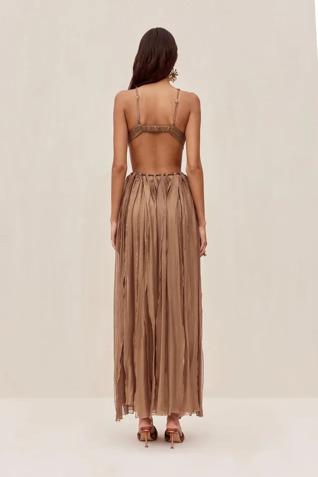 Women Cult Gaia Dresses ALEXA GOWN 8211 GOLD Women Cult Gaia Dresses ALEXA GOWN 8211 GOLD