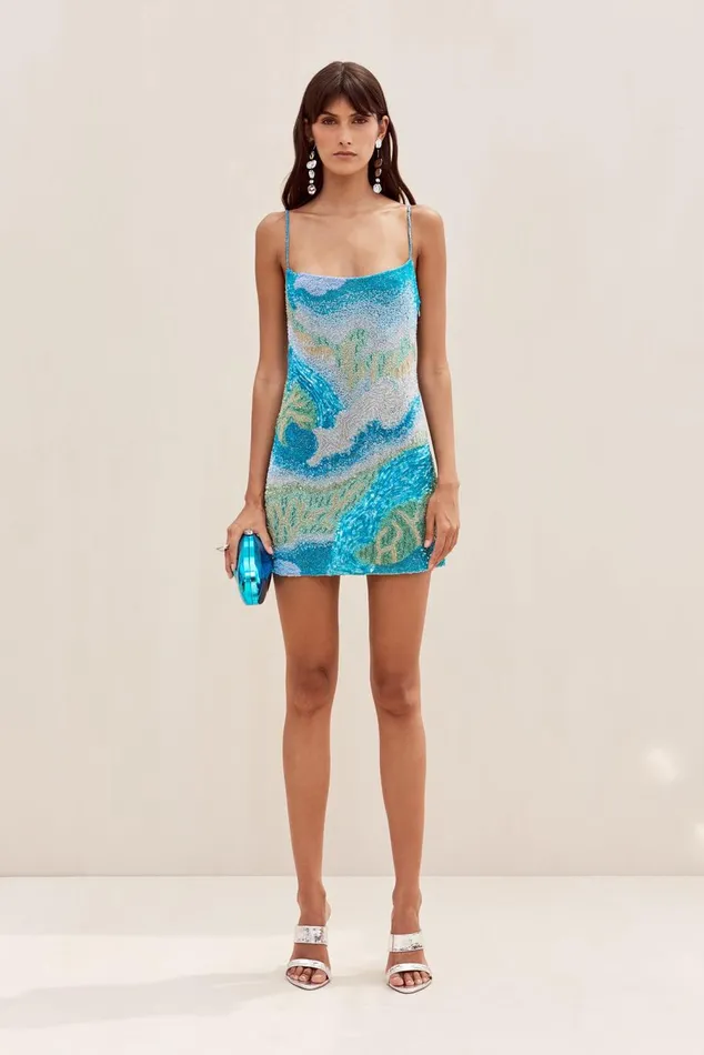 Women Cult Gaia Dresses BEBE DRESS 8211 LANDSCAPE PRINT Women Cult Gaia Dresses BEBE DRESS 8211 LANDSCAPE PRINT