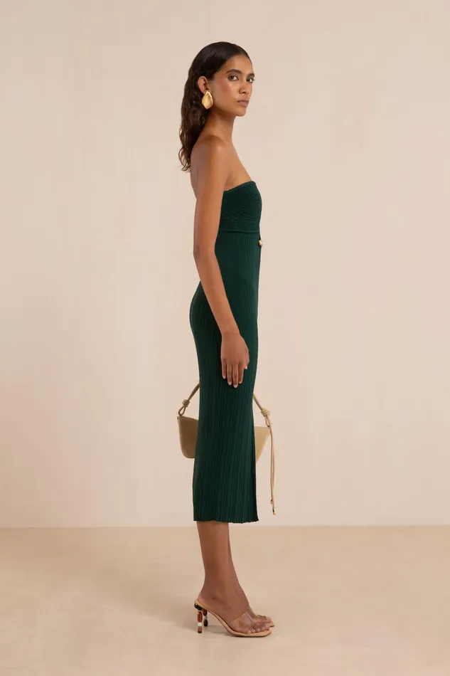 Women Cult Gaia Dresses CHRISTY KNIT DRESS 8211 FOREST GREEN Women Cult Gaia Dresses CHRISTY KNIT DRESS 8211 FOREST GREEN