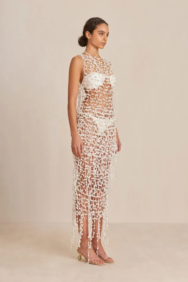Women Cult Gaia Dresses FAITH CROCHET SKIRT 8211 OFF WHITE Women Cult Gaia Dresses FAITH CROCHET SKIRT 8211 OFF WHITE