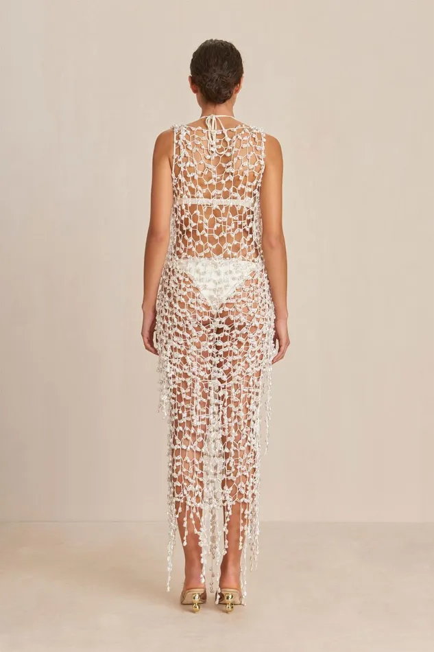 Women Cult Gaia Dresses FAITH CROCHET SKIRT 8211 OFF WHITE Women Cult Gaia Dresses FAITH CROCHET SKIRT 8211 OFF WHITE