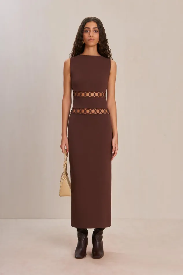 Women Cult Gaia Dresses RIVER KNIT DRESS 8211 JAVA