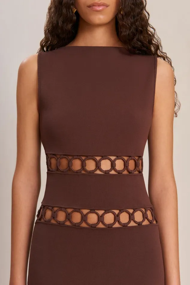 Women Cult Gaia Dresses RIVER KNIT DRESS 8211 JAVA Women Cult Gaia Dresses RIVER KNIT DRESS 8211 JAVA