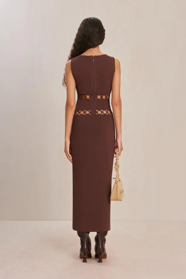 Women Cult Gaia Dresses RIVER KNIT DRESS 8211 JAVA Women Cult Gaia Dresses RIVER KNIT DRESS 8211 JAVA