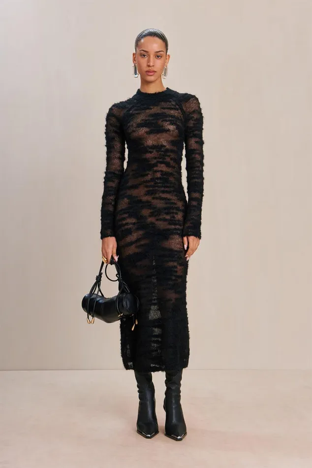 Women Cult Gaia Dresses SHALIE KNIT DRESS 8211 BLACK