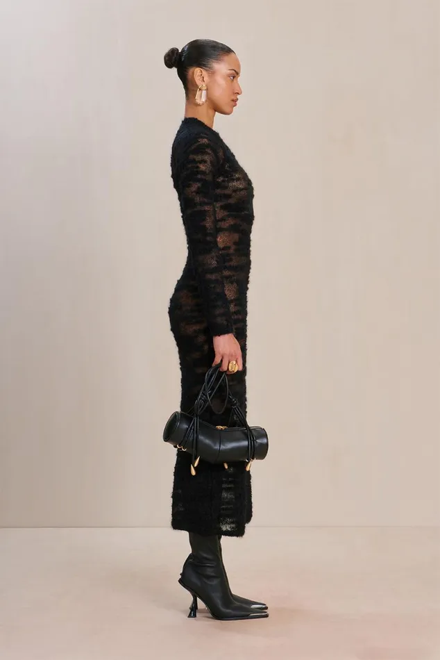 Women Cult Gaia Dresses SHALIE KNIT DRESS 8211 BLACK