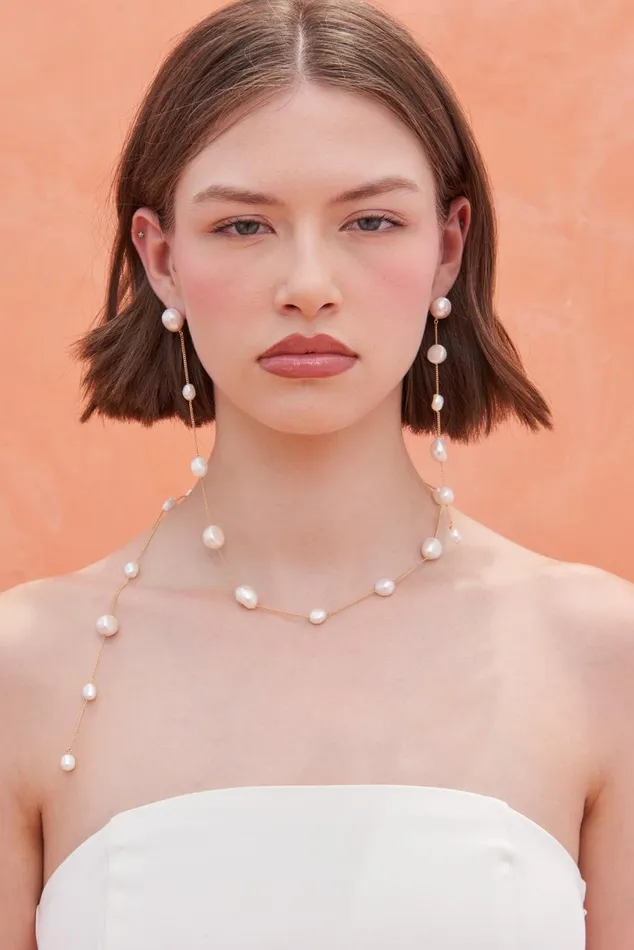 Women Cult Gaia Jewelry CLEIA EARRING 8211 PEARL