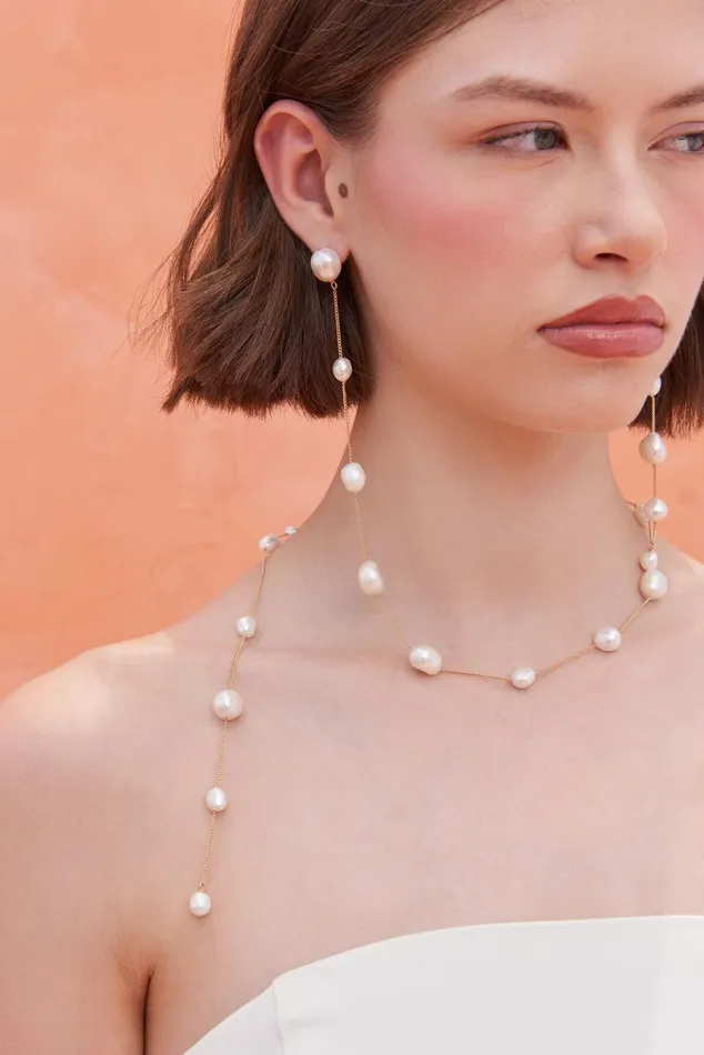 Women Cult Gaia Jewelry CLEIA EARRING 8211 PEARL