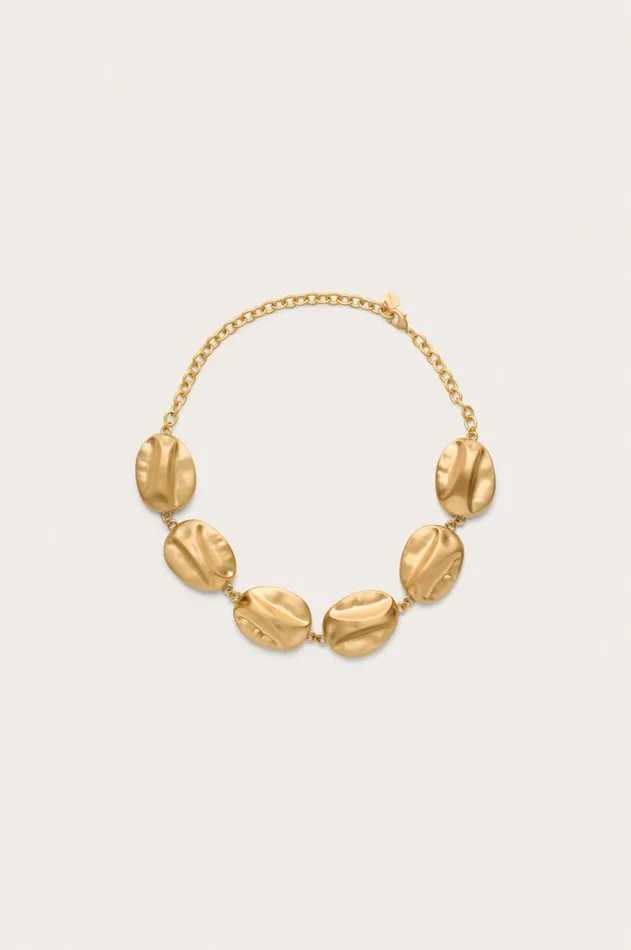 Women Cult Gaia Jewelry VEDA CHOKER 8211 BRUSHED BRASS