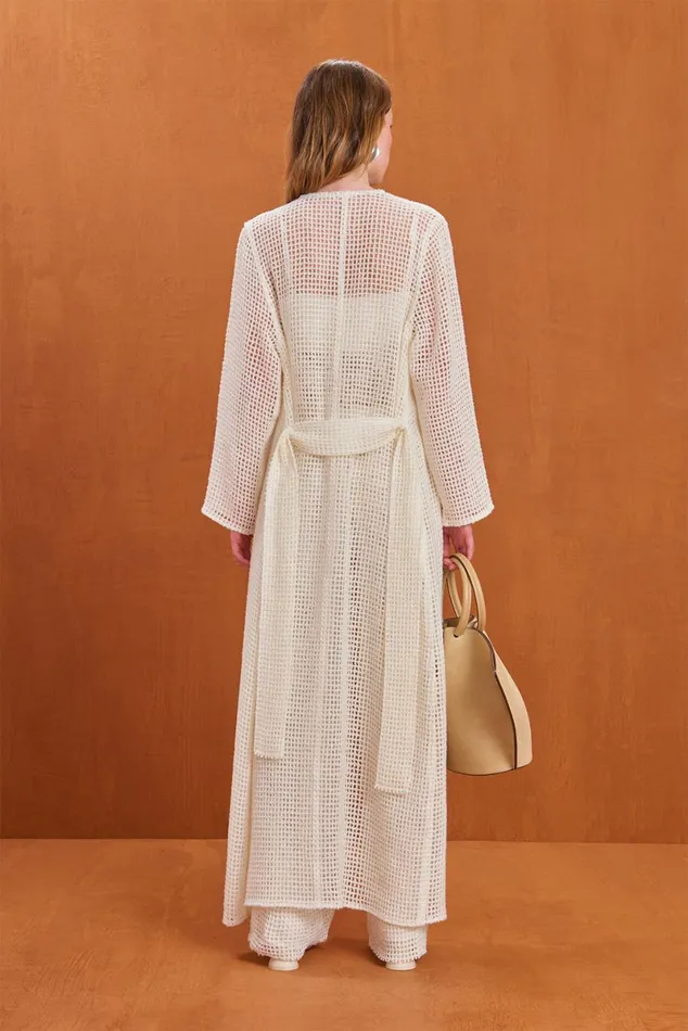 Women Cult Gaia Knits ARI DUSTER 8211 OFF WHITE Women Cult Gaia Knits ARI DUSTER 8211 OFF WHITE